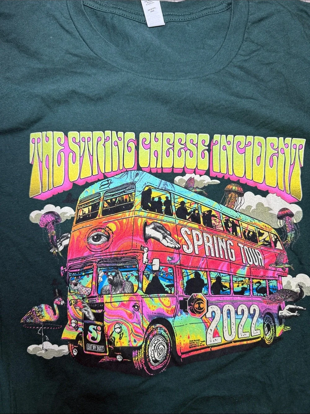 String Cheese Incident Spring Tour 2022 T-shirt XL Green